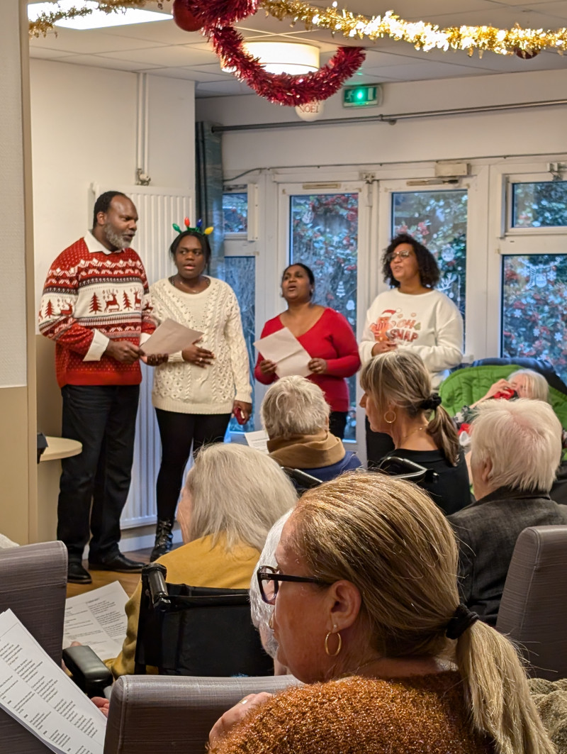 La chorale de l'association MLK